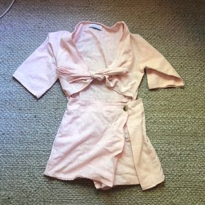 Urban Outfitters light pink romper